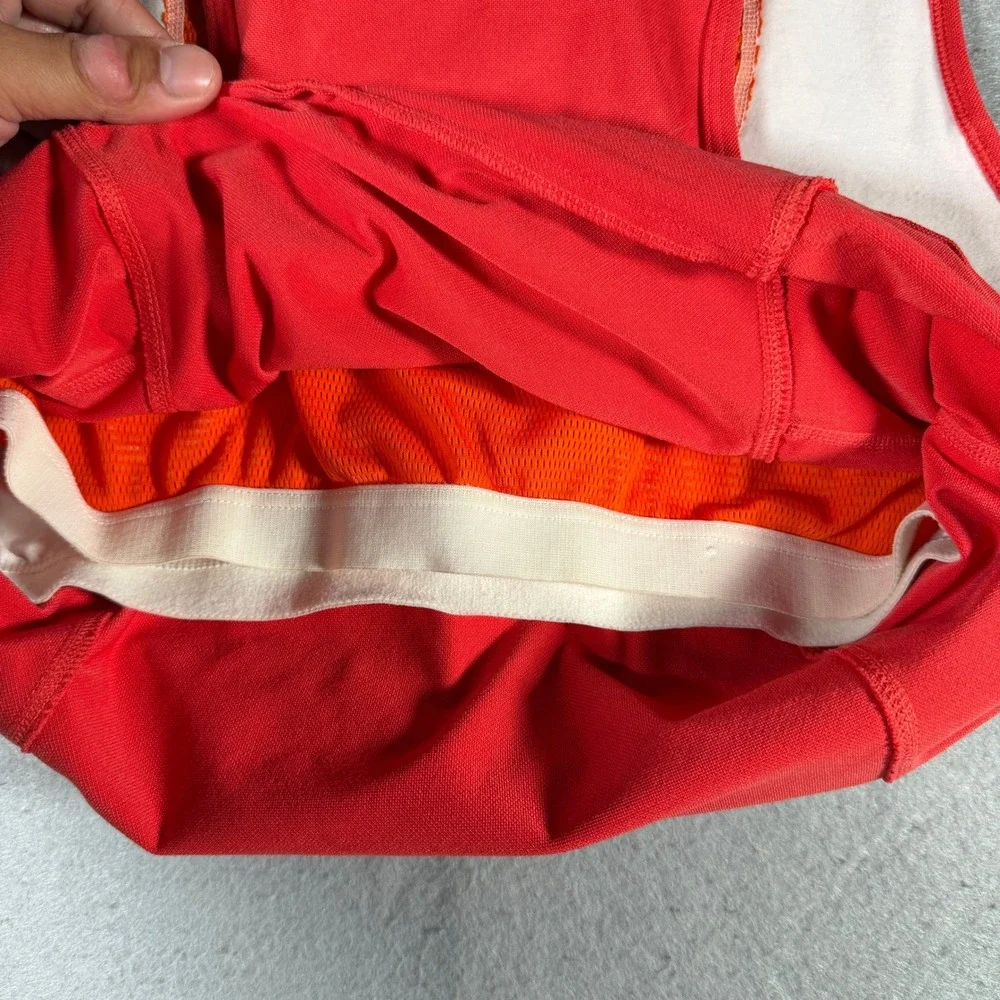 Vintage Nike Womens Dri-FIT Half Zip Sleeveless Tennis Golf Top Red XL U31102KHM